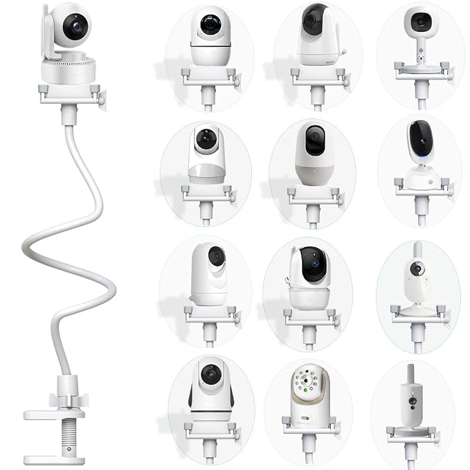 Baby Monitor Mount Holder Compatible with Momcozy,Nanit Pro & Flex Stand, Hellobaby,Blemil,Comfyer BM01,Infant Optics,ANMEATE SM935E,Vava,Motorola
