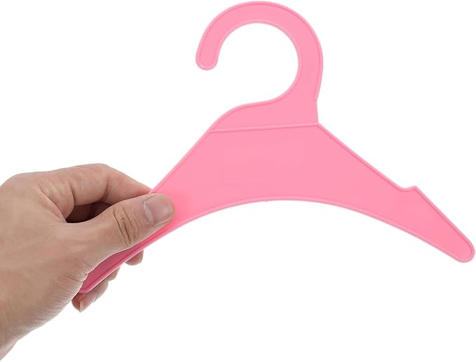 10pcs Plastic Dog Clothes Hangers Small Pet Skirt Hangers Sturdy Puppy Apparel Organizers for Closet Storage