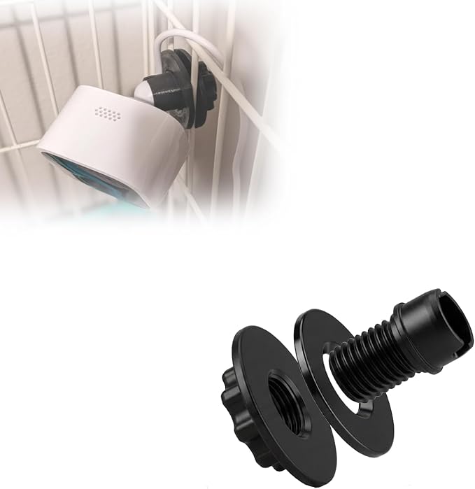 Camera Cage Mount for Wire Kennels and Small Animal Enclosures, Compatible with Blink, Adjustable Pet Cage Camera Holder with Ball Socket Support for Indoor Monitoring