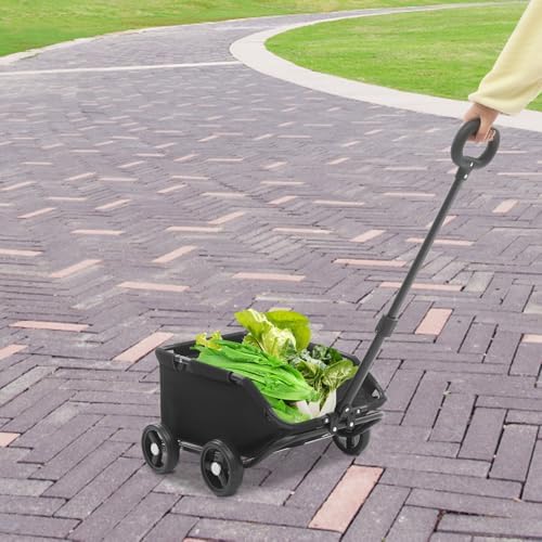 Dog Stroller, Pet Stroller for Travelling, Folding Dog Cart, Pet Stroller for Small Dogs Cats(Black)