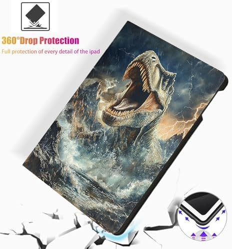 for Microsoft Surface Pro 8-13" 2021 Tablet Case,Auto Wake/Sleep,Adjustable Stand Protective Cover - Dinosaur
