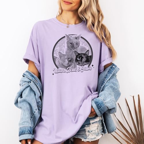 Chillever Personalized Dog Potrait Hoodie, Custom Photo Dog Mom Shirt, Sweatshirt, Gift for Dogs Cat Lovers