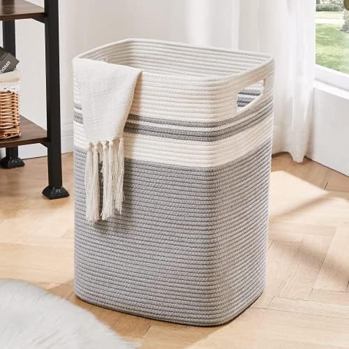 OIAHOMY Laundry Hamper Collapsible Laundry Basket Clothes Organizer Gray