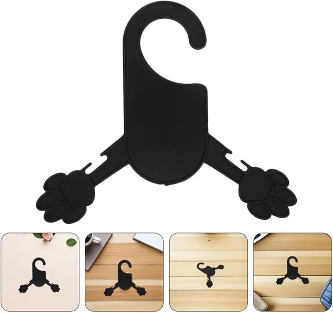 SUPVOX 30pcs 30pcs Plastic Pet Clothes Hanger Rack, Compact Dark Anti-Skid Organizer for Dogs and Cats, Modern Minimalist Design Prevents Garments from Falling and Sorts Pet Apparel