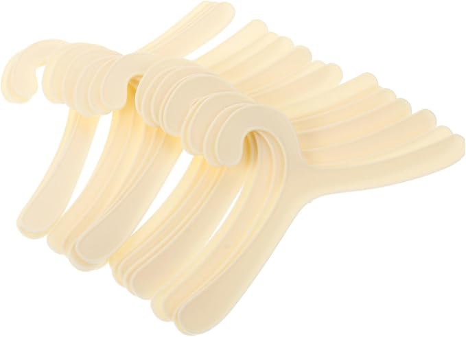 Pet Clothing Hanger Rack 20Pcs Plastic 19cm for Dog Clothes | Portable Organizer for Pet Clothes, Keeps Garments Neat, Practical Storage for Pet Owners and Friends