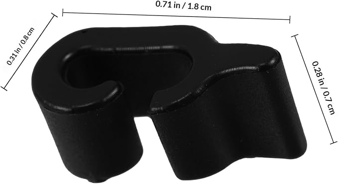 FRCOLOR 40pcs Black Wire Cage Clips Pet Gate Buckles Reliable Door Latches for Dog Crate Hardware and Closet Storage Accessories
