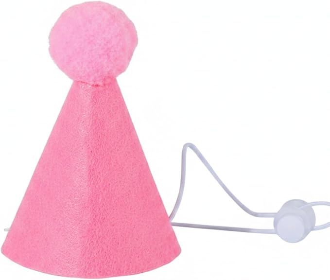 Adjustable Dog Birthday Hat and Bib Set, Soft Pet Costume Accessory for Small to Medium Dogs
