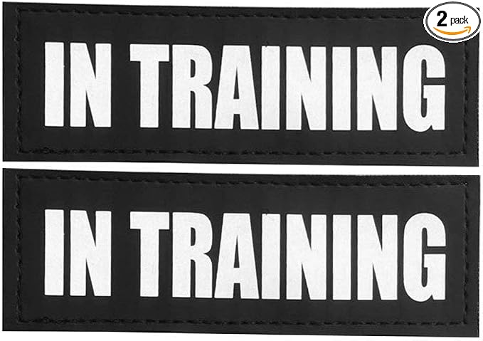 Fairwin in Training Patches, Reflective and Removable Dog Tags for Service Vest Dog Harness