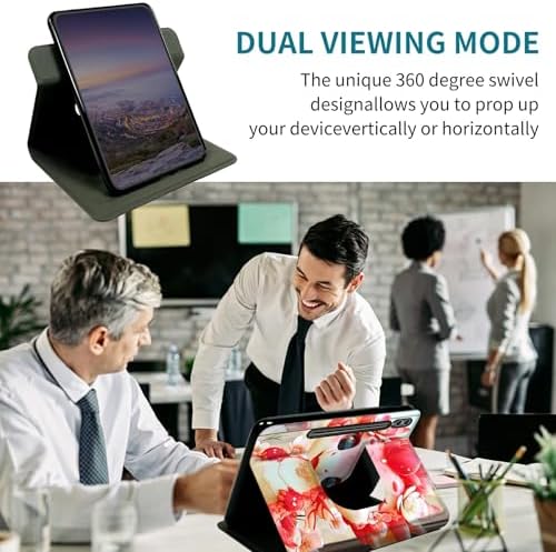 Case for Samsung Galaxy Tab S11 11" 2025, 360 Degree Rotating Stand with Multi-Angle Vertical & Horizontal Viewing Shockproof Protective Shell for Women Men, Pink Dragon
