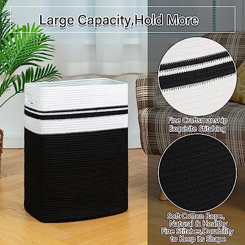 OIAHOMY 91L Laundry Hamper, XXXLarge Collapsible Laundry Basket Black