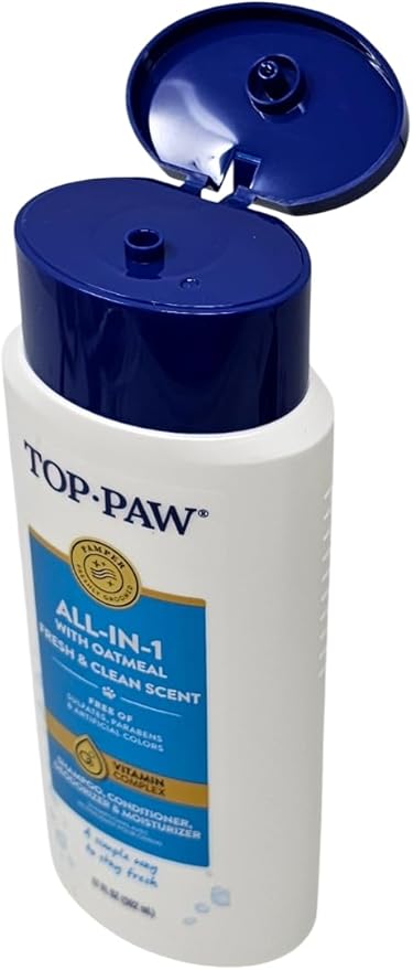 Top Paw All-in-1 Oatmeal Shampoo and Conditioner for Dogs, 17 Ounces