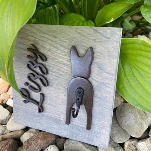 Personalized Dog Leash Holder Custom Dog Leash Holder Wood Leash Holder Leash Hanger Dog Name Leash Holder Laser Cut Leash Holder (7.25 * 16in/18 * 40cm/2dogs)