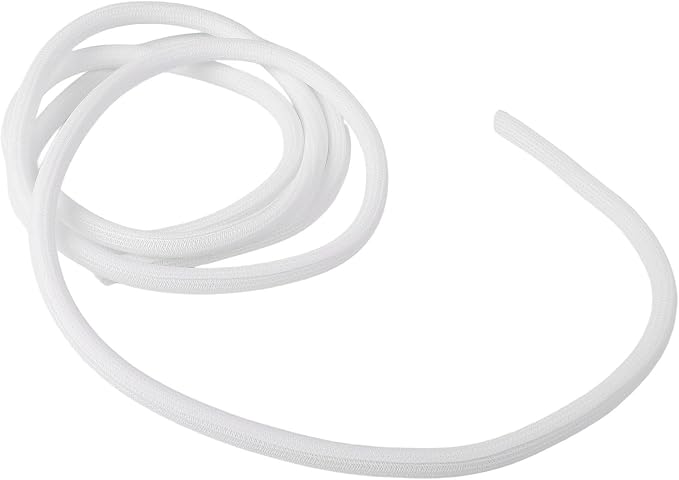 118.11 inch Self-Retracting Cable Sleeve, Fire-Resistant Wire Organizer for Home Office, Tangle-Free Cord Protector Against Pets Chewing, Black(White)