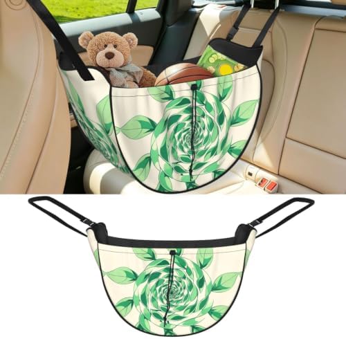 Leaf pattern Car Seat Organizer-Backseat Storage Bag for Travel