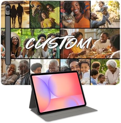 Custom Photo Personalized Flip Case for Samsung Galaxy Tab S10 Lite 11 inch(2025),Model Code: SM-X400/X406B, Samsung Galaxy Tablet Customized Picture Text Leather Stand Cover Protective Case
