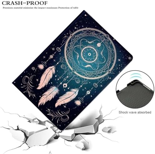 for Samsung Galaxy Tab S6 10.5" Tablet Case(Model SM-T860/T865/T867) 2019 Release,Premium Leather Folio Stand Auto Wake/Sleep,Multiple Viewing Stand,Retro Dreamcatcher