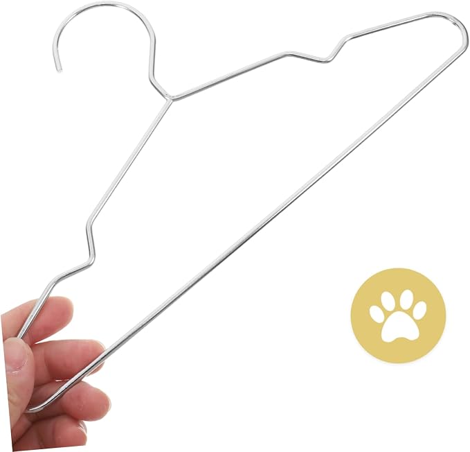 Luxshiny 10pcs Pet Hangers for Clothing Storage Versatile Steel Organizers for Pet Apparel Practical and Stylish Accessory