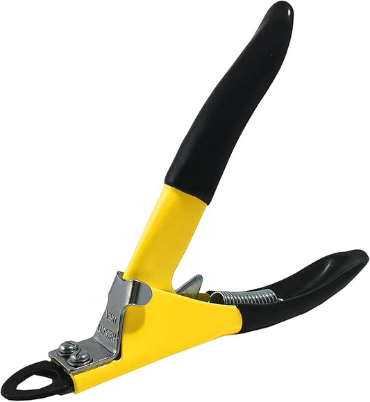 Resco Original Deluxe Dog Nail Clippers - Professional USA-Made Guillotine Trimmer - Heavy Duty Steel for Large Dogs - Yellow