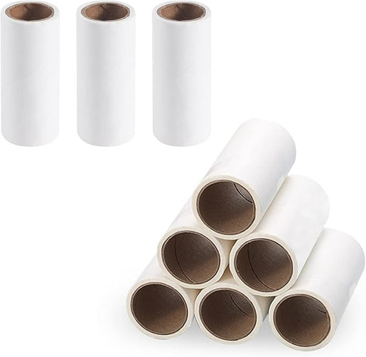 Lint Roller Refills, Extra Sticky Sheets for Travel Portable Mini Dog Cat Pet Hair Remover, Clothes Bag Dust Fuzz Fur Lint Remover, 9 Refills, 270 Sheets White