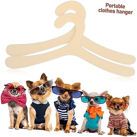 Toyvian 40pcs Cat Dog Clothes Hangers Lightweight Pet Coat Drying Racks Small Pet Clothing Organizer for Puppy Kitten Apparel Storage