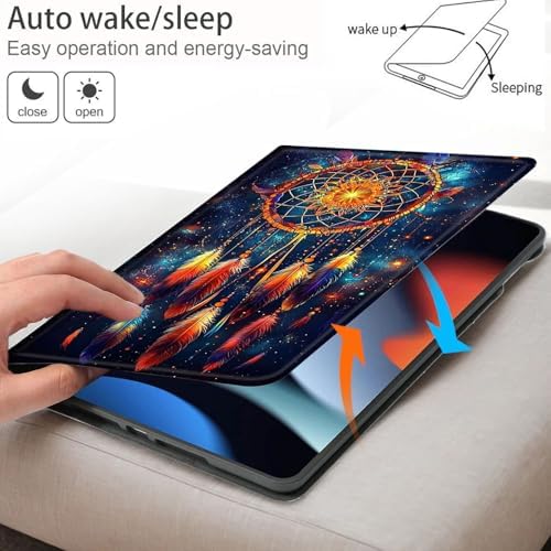 Bxgolkgd Tablet Case for Samsung Galaxy Tab S5e 10.5 Inch 2019,Shockproof Stand Cover with Heat Dissipation,Auto Wake/Sleep Function,Galaxy Dreamcatcher