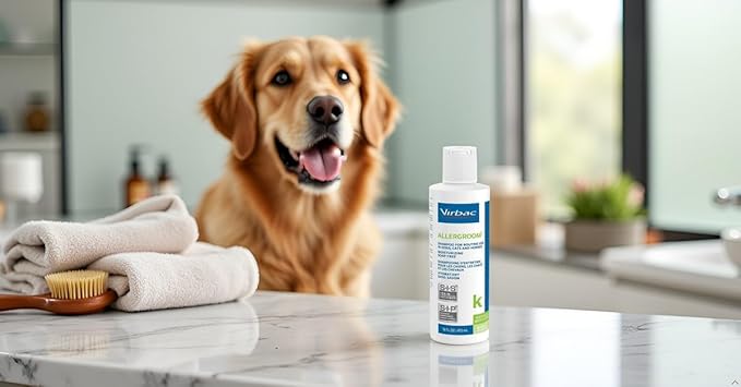 Virbac ALLERGROOM® Shampoo For Dogs, Cats & Horses (16 oz) - For Normal or Dry Skin