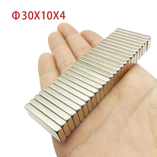 Neodymium Strip 30x10x4mm Small Rectangular Super Permanent Rare Earth Imanes Magnetic Strip Magnets(30X10X4(30PC))