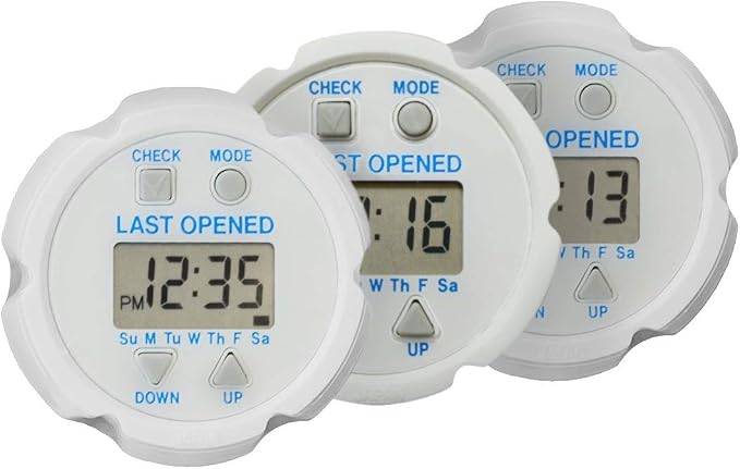 TimeCap Bottle Cap with Last Opened Time Stamp & Reminder | Tracks Last Open Date for Medication, Vitamins, Supplements & Pet Care