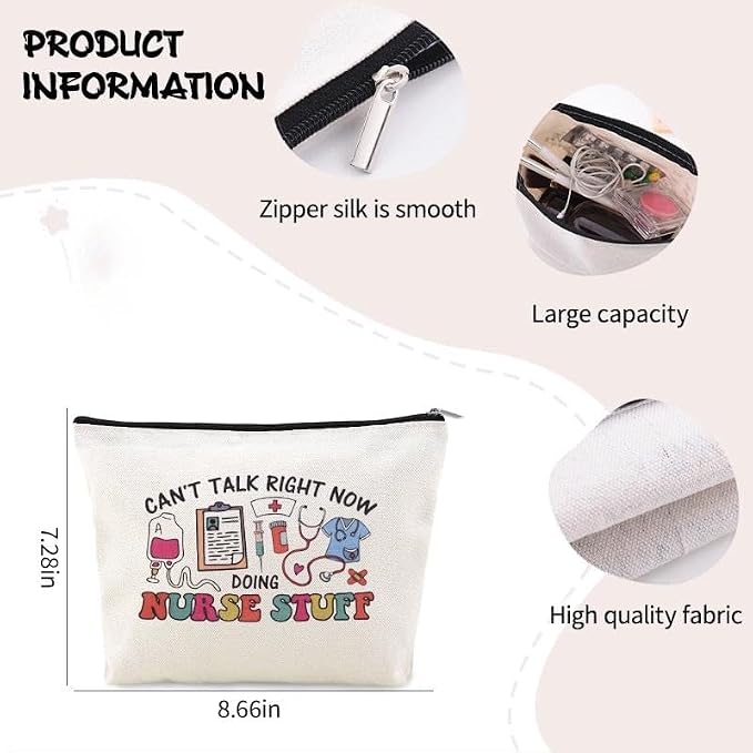 Nurse Stuff for Women Bag Nursing Pocket Pouch Nurse Accessories for Work Bag Nursing School Essentials for Girls Small Pencil Pouch for Nurses Day Appreciation Week Birthday Graduation Gift Bags Idea