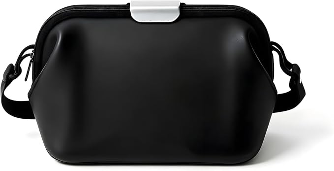 Multi-Use Leakproof Silicone Bag, Waterproof Pouch for Swimsuits, Lunch, Home Caddy, BPA Free, Non-Toxic, Travel Essential(Black)