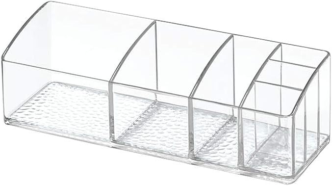 iDesign Medicine Cabinet Organizer - Clear Plastic Bathroom Storage for Vitamins, Makeup, or Toiletries