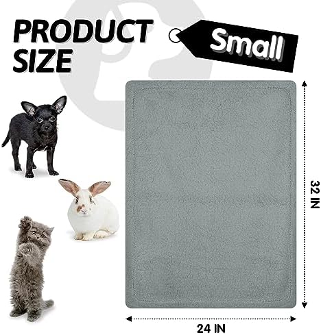 furrybaby Pet Blanket, Soft Warm Sherpa Fleece Bed Blanket for Small Pets