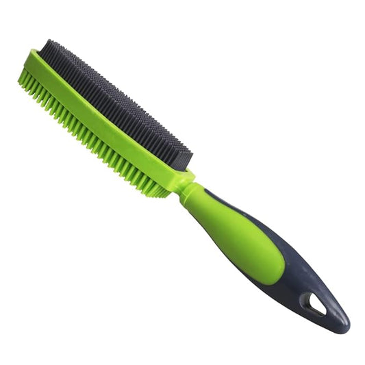 Rubber Pet Hair Removal Brush for Couch Clothes Dog Cat Pet Hair Carpet, Also Used as Dog Cat Bath Brush with Massage Effect