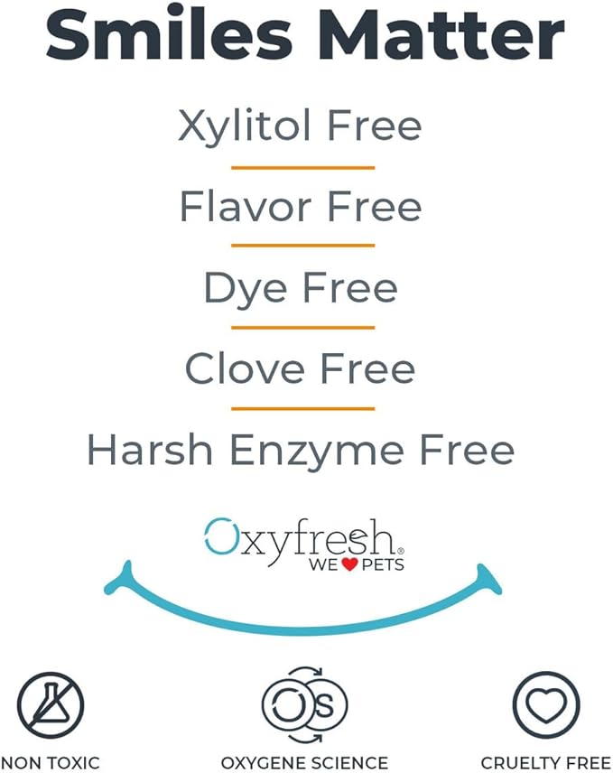 Oxyfresh Cat & Dog Toothpaste, Teeth Cleaning Gel for Plaque, Tartar & Bad Breath, Vet-Approved Pet Dental Care, 1 oz