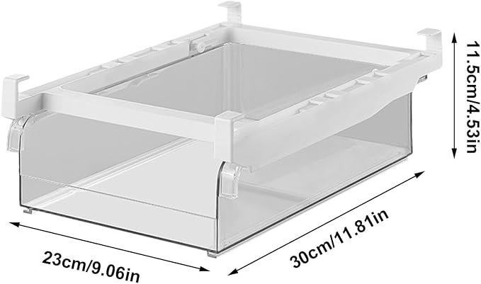Fridge Organizer - Fridge Organizer Drawer | Refrigerator Organizer Bins | Fridge Shelf Holder Storage Box | Fridge Vegetable Pullout Container | Kitchen Storage And Organization Kitchen Storage Box