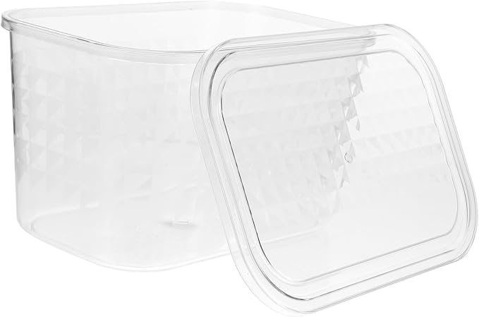 Transparent Book Organizer Storage Box for Clear Pet Book Case for Desk and Table Organization