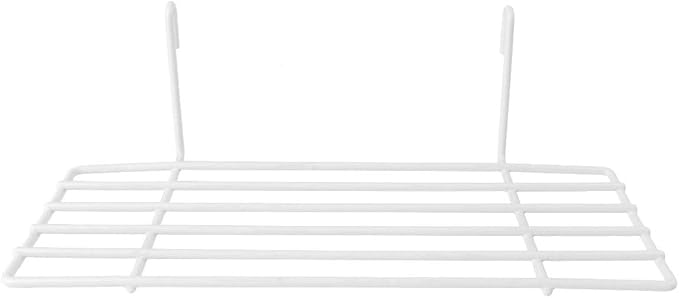Ipetboom 1pc Iron Wall Shelf Sturdy Iron Frame Hanging Display for Pet Parrots Birds Easy to Install Unique Design for Climbing Perching White Decor for Animal Habitats
