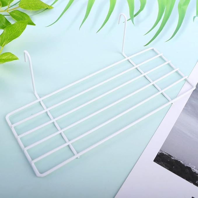 Mipcase 3pcs Iron Frame Bird Perch Shelf for Parrots Easy to Install Wall Decoration Sturdy Grid Wall Stand Practical Display for Plants and Pet Accessories White
