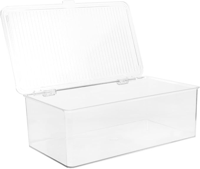 CD Storage Box with Lid, Portable PET Disc Organizer | Dustproof Keepers for CDs and DVDs, Lightweight Space-Saving Design, Body, Household Media Organizing