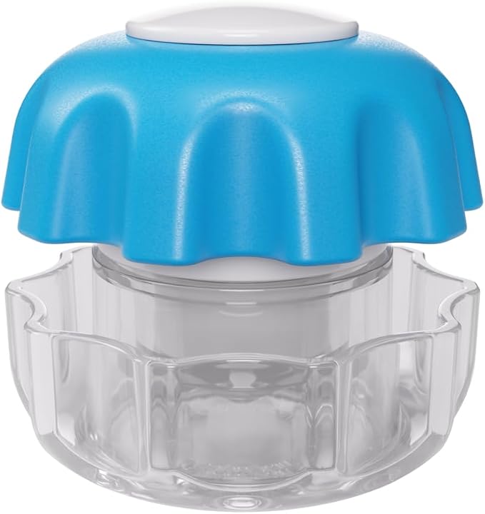 Ezy Dose Pill Crusher & Tablet Grinder, Storage Compartment, Small, Blue | Pill, Vitamins, Tablets, Crusher for Pets, Elderly, Crushes Medications into Fine Powder, Easy-to-Use Design, BPA Free