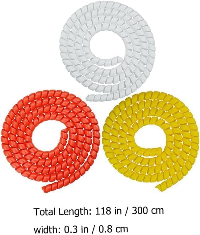 Cable Protector Animal Proof Wire Repair, Cord Protector for Pets Headphone Saver Spiral Cable Wrap Strain Relief, Cord Sleeve for Phone Cable USB Date Cable (Cyan)