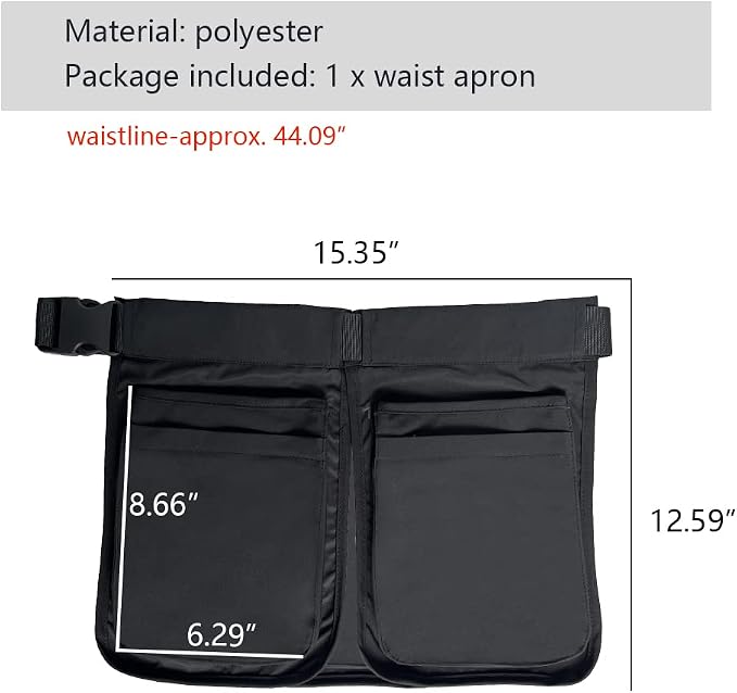 OLizee® Adjustable Waist Apron with Buckle Dog Trainer Apron Dog Trainer Clothing Waitress Apron Hair Stylist Apron