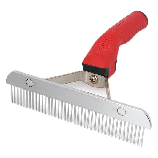 Pet Extra-Large Rake Comb Grooming Brush Deshedding Beauty Tool For Large Dogs Golden Retriever Husky German Shepherd