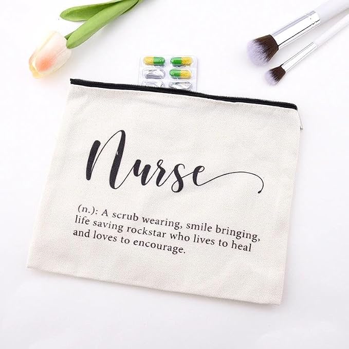 Nurse Gifts Bags for Women Small Nursing Tools Pouch Nurse Pocket Organizer Pouch Nursing School Supplies for Students Nurses Week Graduation Birthday Gifts for Nurses Makeup Bag Pen Pencil Pouches