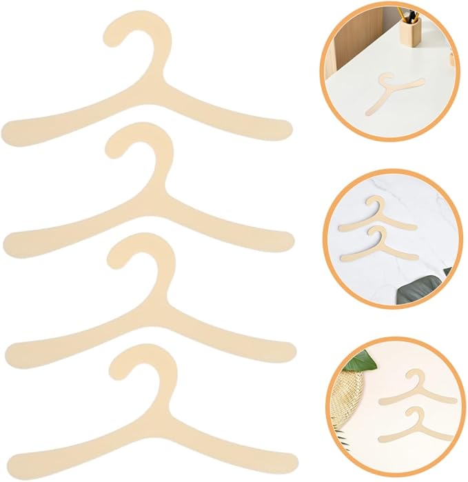 VICASKY 20pcs Plastic Dog Clothes Hanger Rack for Small Pets Multi-Functional Pet Garment Organizer Easy Storage for Dog Apparel and Accessories Stylish Design for Home Decor