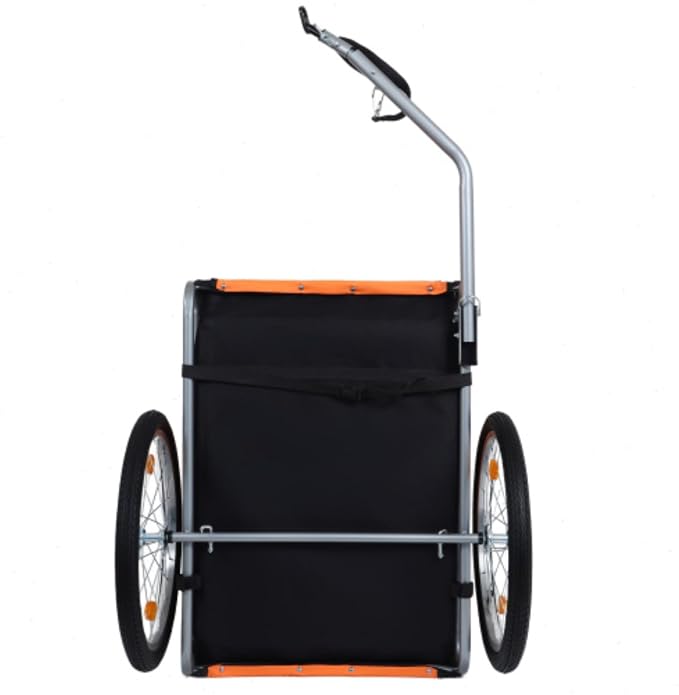 Large Folding Bike Trailer for Dogs – 66LB Capacity All-Terrain Pet Carrier, Durable Steel Frame for Cycling, Jogging, Camping & Outdoor Adventures