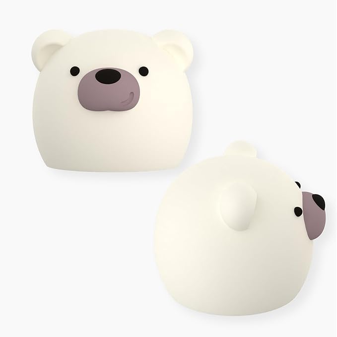 asobu Bestie Bottle Replacement Head For Insulated Stainless Steel Water Bottle, Detachable Soft Animal Head, Collectable Bottle Head for Fun Drinking For Kids, Bear