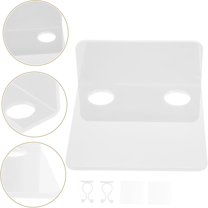 Abaodam 3pcs Wall-Mounted Security Camera Holder Shelf Small Floating Storage Rack for Monitor Speaker and More Easy Installation for Nursery Bedroom and Living Spaces