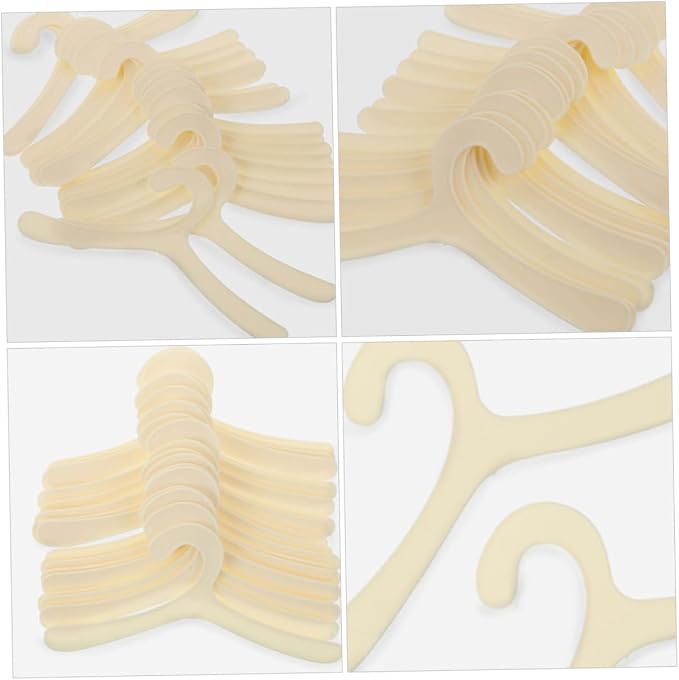POPETPOP 24pcs Pet Clothes Hangers for Dogs and Cats Mini Clothes Organizers for Closet Storage Easy Use and Hanging for Stylish Pet Apparel Organization