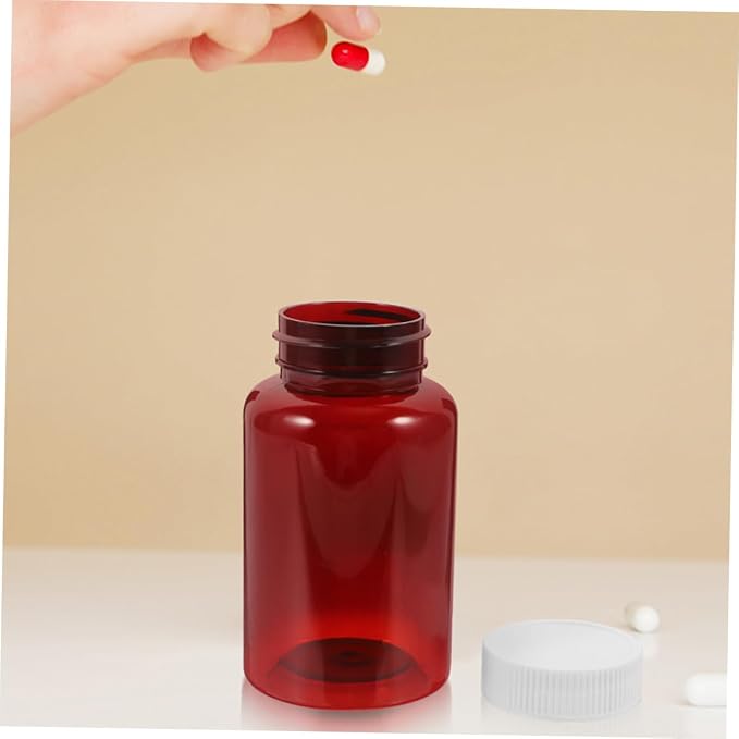 Ipetboom 16Pcs Empty Pill Bottles Securely Seal Your Medications Durable Pet Containers for Travel and Home Storage UV Protection for Quality Assurance